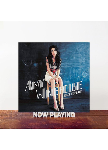 Полиця для зберігання вінілових платівок Now Playing White No Brand (366303649)