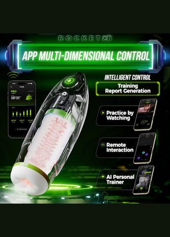 Мастурбатор BANANASOME ROCKET X7 KissToy (329900487)