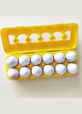 Розвиваюча іграшка-сортер яйця LB895 Сортувальні яйця для моторики монтессорі 12 шт в лотку Геометричні фігури Fun Game (327216540)