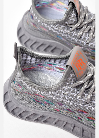 Серые демисезонные кроссовки детские для мальчика текстильные серого цвета Let's Shop