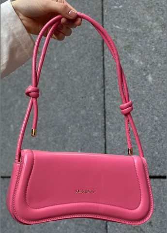 Жіноча рожева сумка 3973 багет No Brand (303322994)