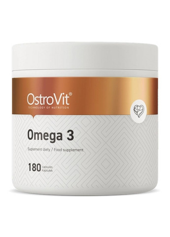 Жирные кислоты Omega 3, 180 капсул Ostrovit (293341425)