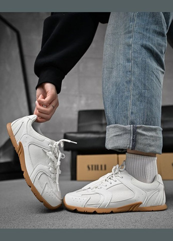 Женские кроссовки miuu leral black white beg No Brand бежевые лето (346415980)