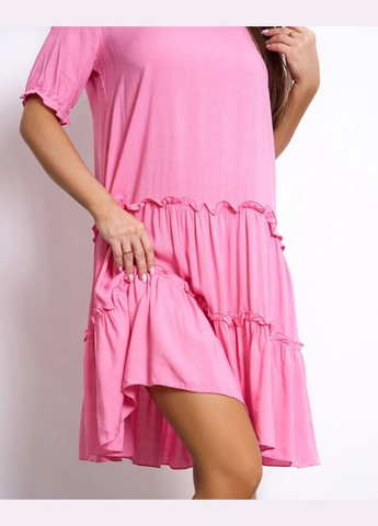 Розовое повседневный платья а-силуэт ISSA PLUS однотонное