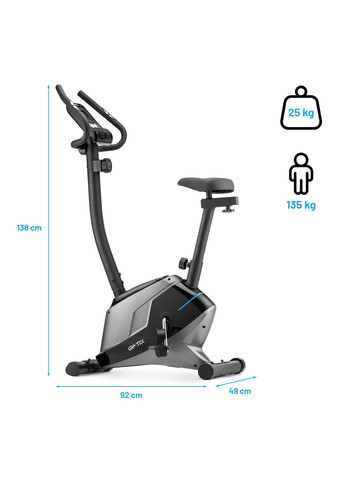 Велотренажер XB1200 магнитный синий Gymtek (361952057)