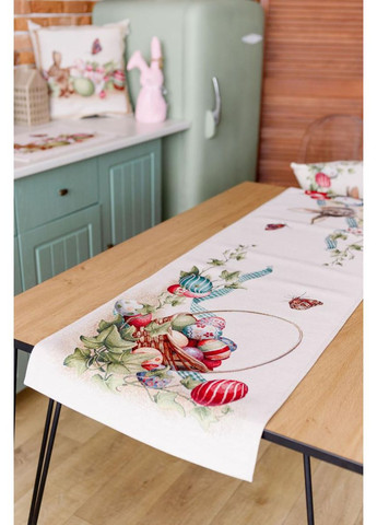 Великодня доріжка на стіл Веснянка 40х140 см натуральна тканина декор для святкового столу ProDobro (369378023)