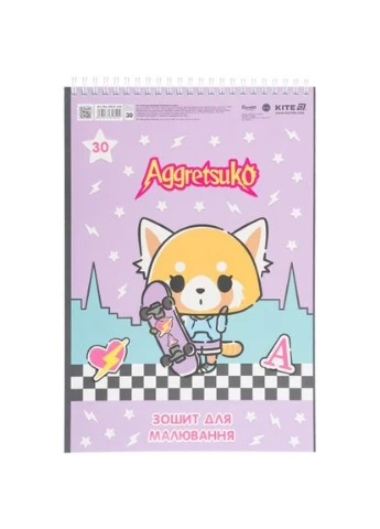 Тетрадь для рисования, 30 л., спир., софт тач + УФ лак, AR Kite (390023797)