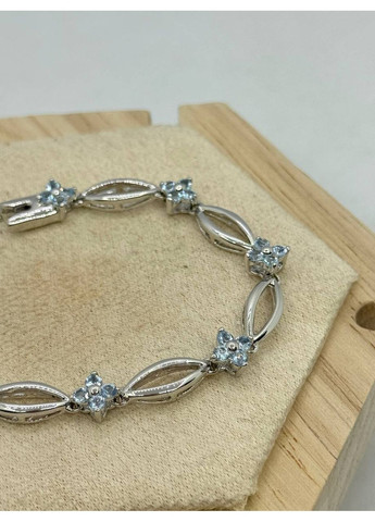 Браслет біжутерний Зірки 8 мм 17 см Сріблястий No Brand (372468079)