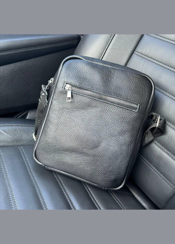 Шкіряна чоловіча сумка-планшетка стиль Армані, чоловіча сумка барсетка Armani натуральна шкіра чорна No Brand (335053709)