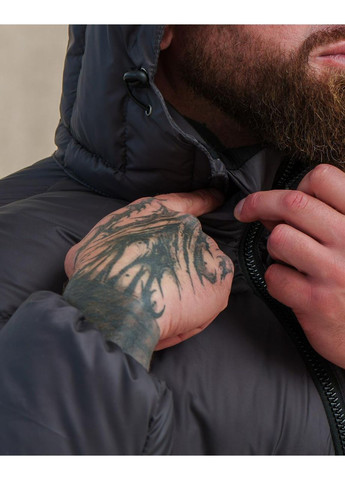 Графітовий зимній Пуховик Vakko