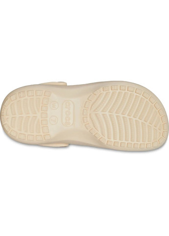 Бежевые женские кроксы classic platform shimmer clog vanilla m5w7-37-24 см 208590 Crocs