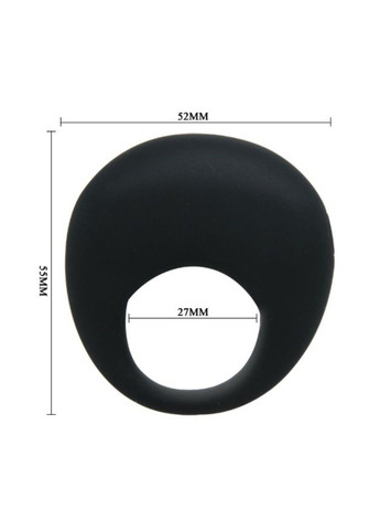 Ерекційне кільце з вібрацією зі знімною вібропулею чорне, 5.5 х 2.2 см Pretty Love (289783327)