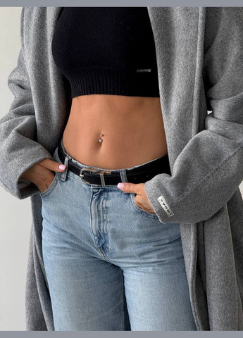 Серое демисезонное Легкое кашемировое оверсайз пальто без подкладки. оверсайз Vakko