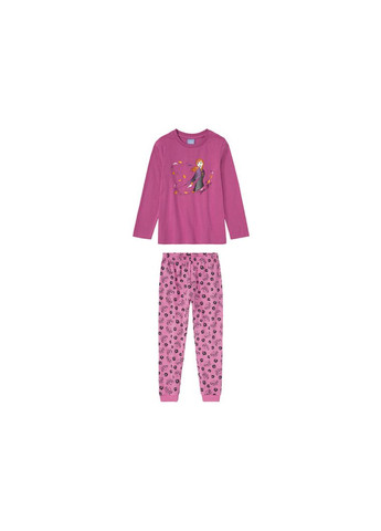 Рожева всесезон піжама для дівчинки лонгслив + брюки Lupilu