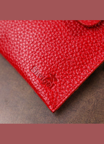 Шкіряна жіноча тревел-косметичка 16417 Червоний Shvigel (298566512)