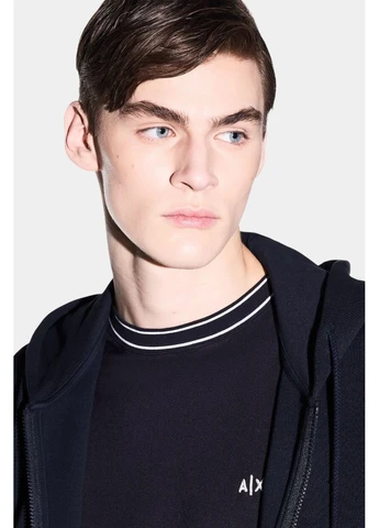 Синяя футболка blue xm002484-af21936-ub101 Armani Exchange