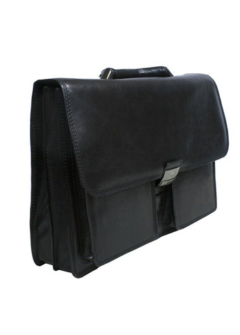 Чоловічий портфель шкіряний чорного кольору Italico 8013 nero Tony Perotti (303829801)