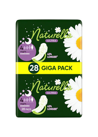Гігієнічні прокладки Ultra Night 28 шт (4015400624363) Naturella (315346172)