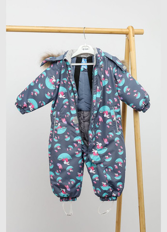 Детский комбинезон для девочки цвет темно-серый CB-00221261 Lassye (314911025)