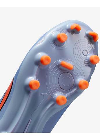 Голубые детские бутсы jr legend 10 academy fg/mg голубой Nike