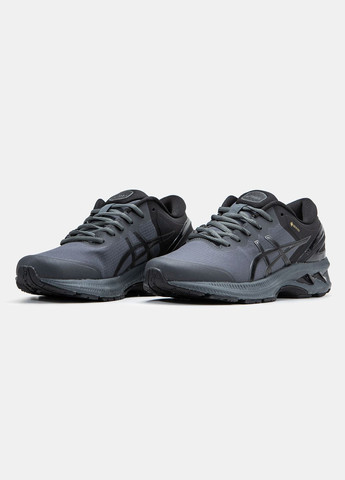 Серые всесезонные кроссовки мужские asics gel-kayano 27 gore-tex grey | асикс гель-каяно 27 серые No Brand