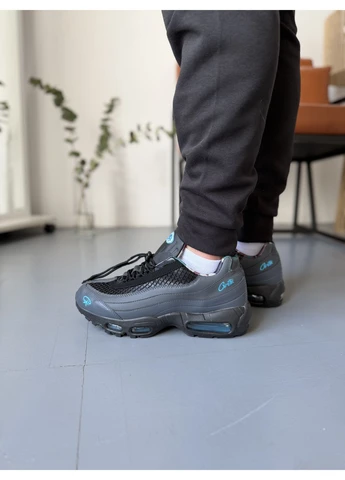 Комбіновані літні кросівки nike air max 95 sp corteiz aegean storm найк аір макс 95 No Brand