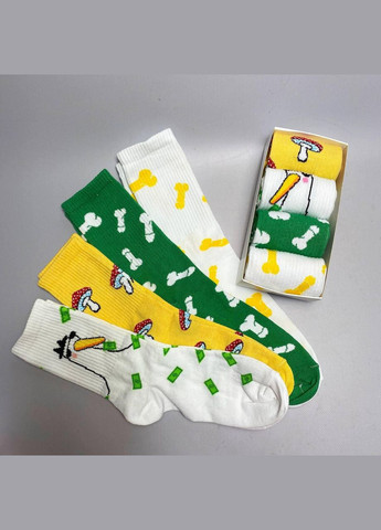 Комбіновані бокс жіночих високих шкарпеток 36-41 на 4 пари у подарунковій коробці Vakko (308336859)