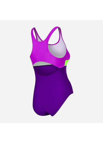 Фиолетовый демисезонный купальник слитный emily 6515 (367-48) 164 см фиолетовый/зеленый/темно-фиолетовый (5908217665157) Aqua Speed