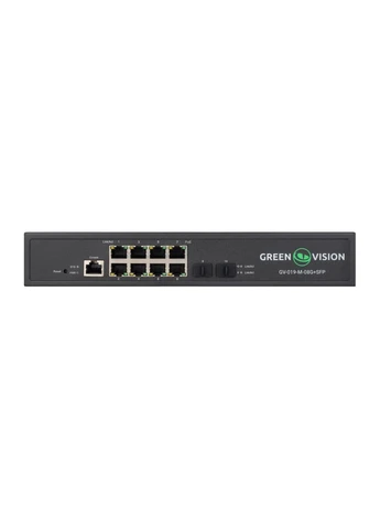Комутатор мережевий POE GV-019-M-08G SFP управляемий комутатор для IP камер і точок доступу GreenVision (385641762)