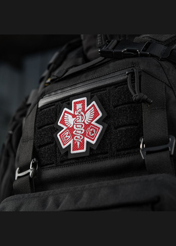 Нашивка Paramedic (вышивка) Black M-TAC (315147749)