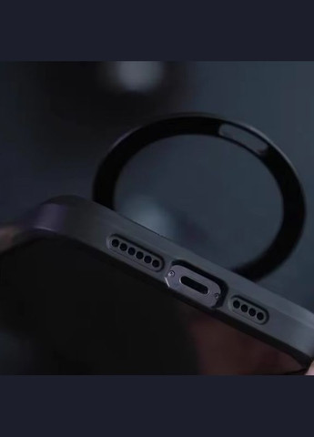 TPU+PC чехол Metal Buttons with MagSafe Carbon Ring для Apple iPhone 16 Pro Max (6.9") Epik (360629414)