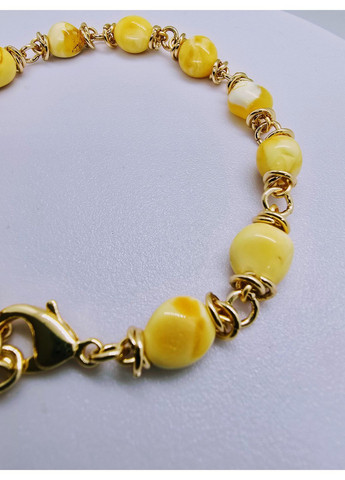 Браслет 3368 з натурального пейзажного бурштину MINOV (363040221)