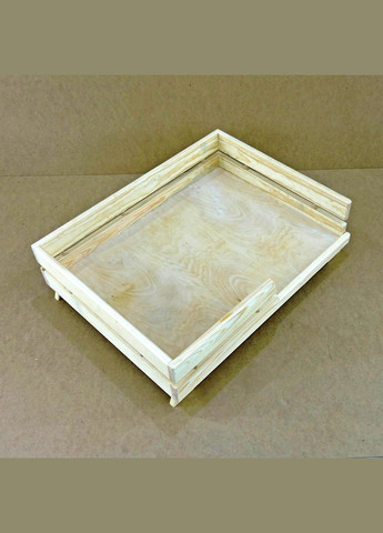 Лежак дерев'яний для собаки з дерева Сіверс 80х60 бланже (ЛЖК-8060101) No Brand (328450445)