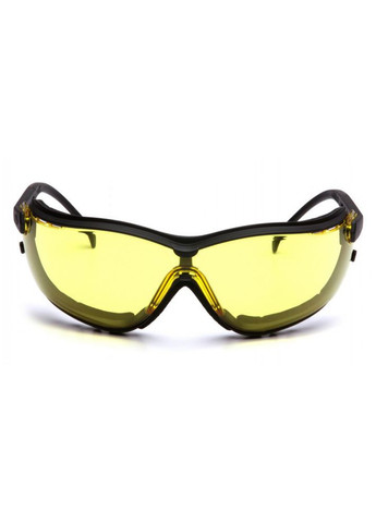 Очки защитные с уплотнителем V2G+RX (amber) Anti-Fog, желтые очки с диоптрической вставкой в комплекте Pyramex (370271251)