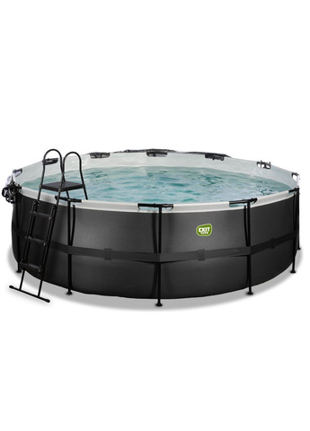 Бассейн каркасный EXIT круглый с куполом 427 х 122 см с отделкой под кожу + тепловой насос Exit Toys (329444275)