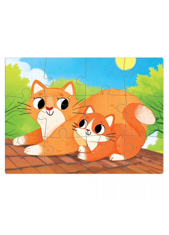 Пазли дитячі "Завжди разом. Котики" (300632) Dodo (362429837)