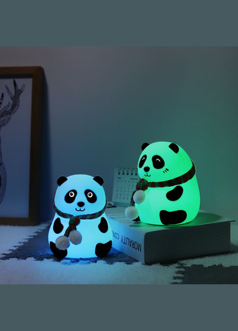 Ночник детский силиконовый Панда, 7 цветов LED USB Mommy Bag (280941866)