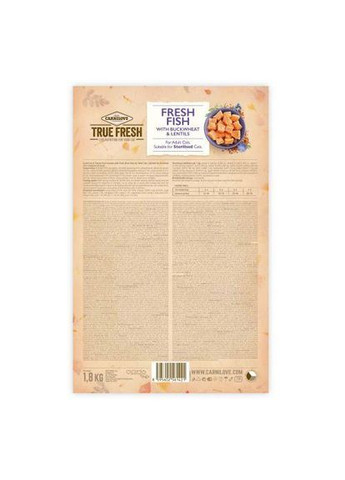 Сухой корм True Fresh Cat для взрослых кошек, с рыбой, 1,8 кг (*) Carnilove (323219812)