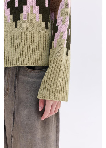 Оливковый демисезонный джемпер "алиса" MEREZHKA