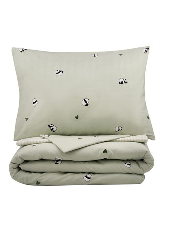 Постільна білизна Gloria сатин панди, євро 200х220 (m457839) Ardesto Gloria сатин панди, зелений євро 200х220 (366563545)