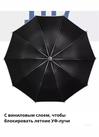 Чорна} зонт автоматичний вініл з поворотною підсвіткою 107 см чорний Xiaomi (327369062)