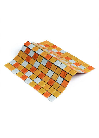 Мозаїка з декоративного скла помаранчева 298х298х4,5мм 3DPanda-2365 Sticker Wall (323155256)