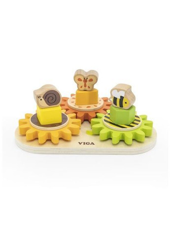 Розвивальна іграшка Звірята на шестернях () Viga Toys 44690 (372129433)