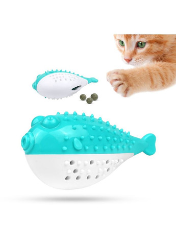 Іграшка для котів PetFun риба Фугу з котячою м'ятою S 12x5 см 0104/T BronzeDog (269901084)