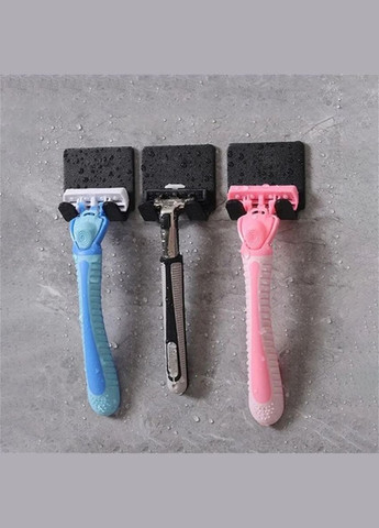 Пластиковий настінний тримач-гачок 4.5×4.5 см, чорний, 1 шт No Brand (342119664)