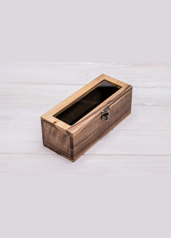 Деревянный футляр для одной пары очков со стеклянной крышкой EcoWalnut (295443835)