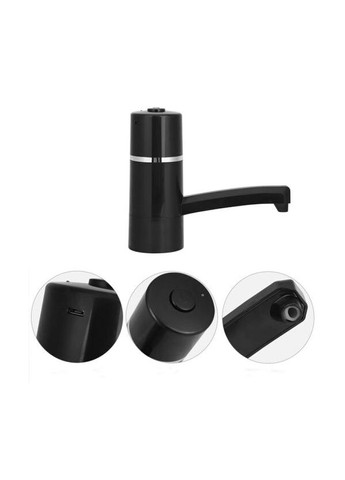 E4 black, Помпа для бутильованої води електрична, чорна, USB помпа ViO (322594671)