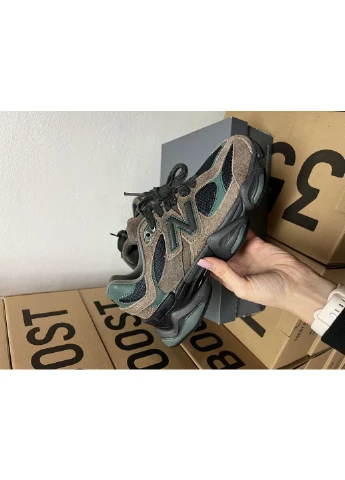 КРОССОВКИ ЖЕНСКИЕ NEW BALANCE 9060 BEEF AND BROCCOL PREMIUM НЬЮ БЕЛАНС 9060 No Brand комбинированные демисезоны (391018494)