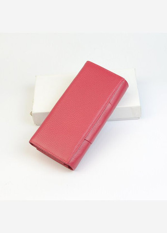 Розовый женский кожаный классический кошелек на кнопке No Brand (333300289)