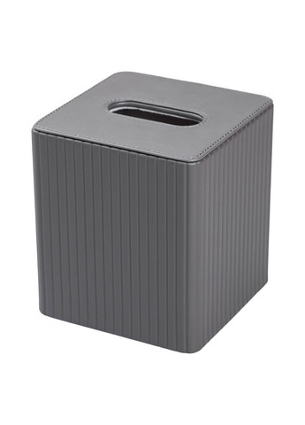 Серветка із еко шкіри сірого кольору для столу органайзер для серветок настільна ProDobro (364192537)